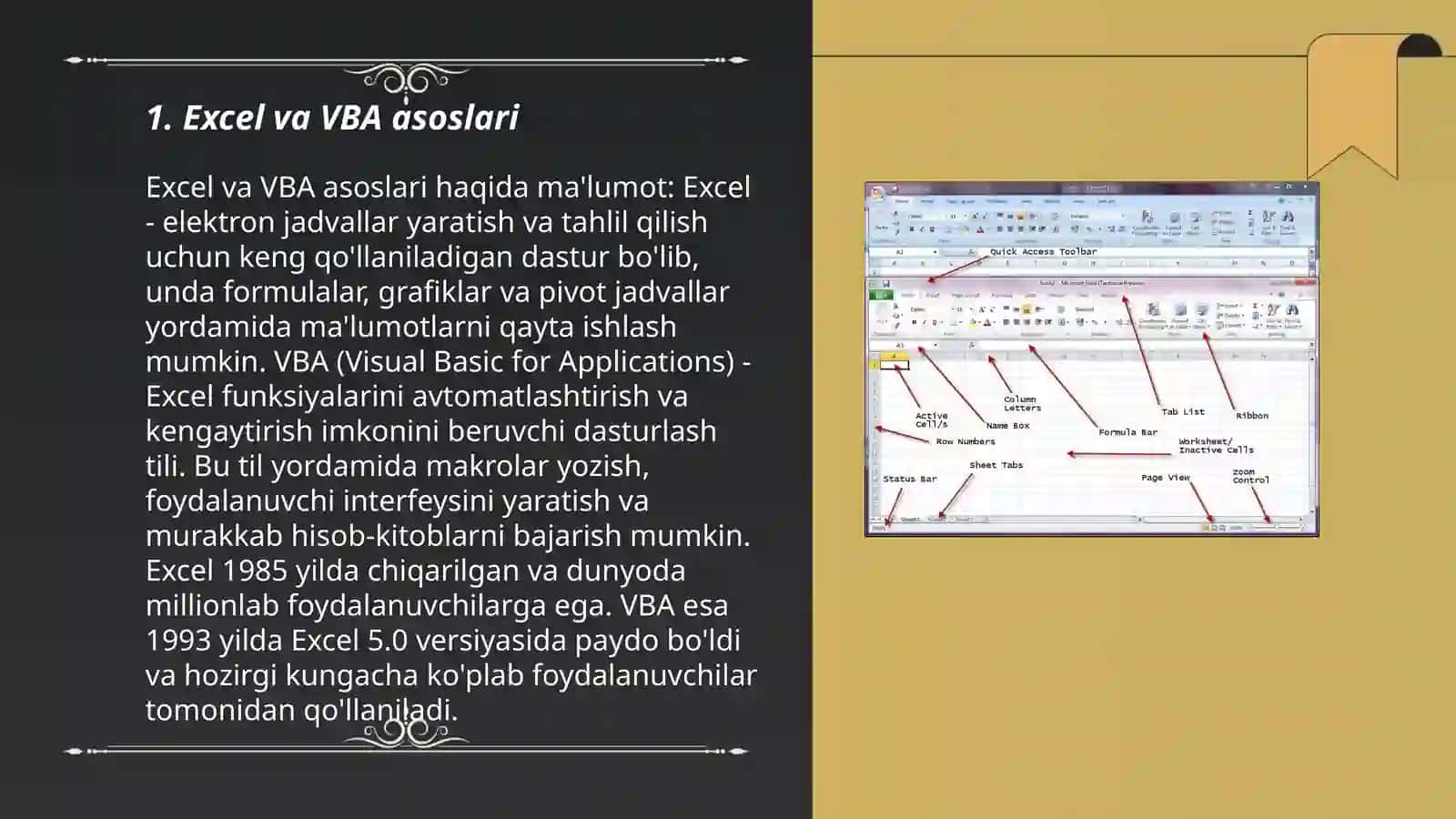 Excel va VBA asoslari 3