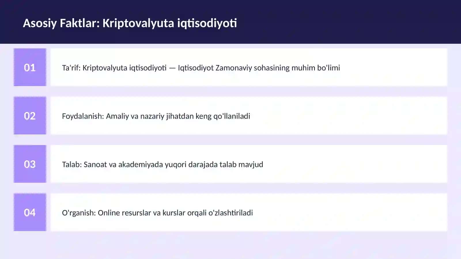 Kriptovalyuta iqtisodiyoti 3