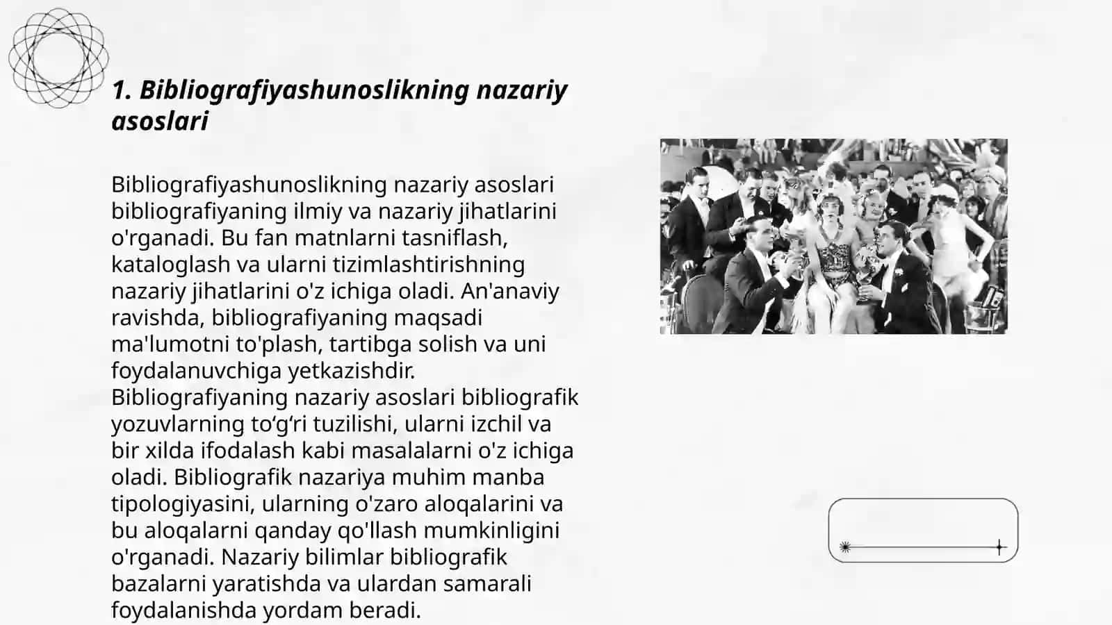 Bibliografiya tushunchasi bibliografiyashunoslik fanining predmeti va vazifalari 3