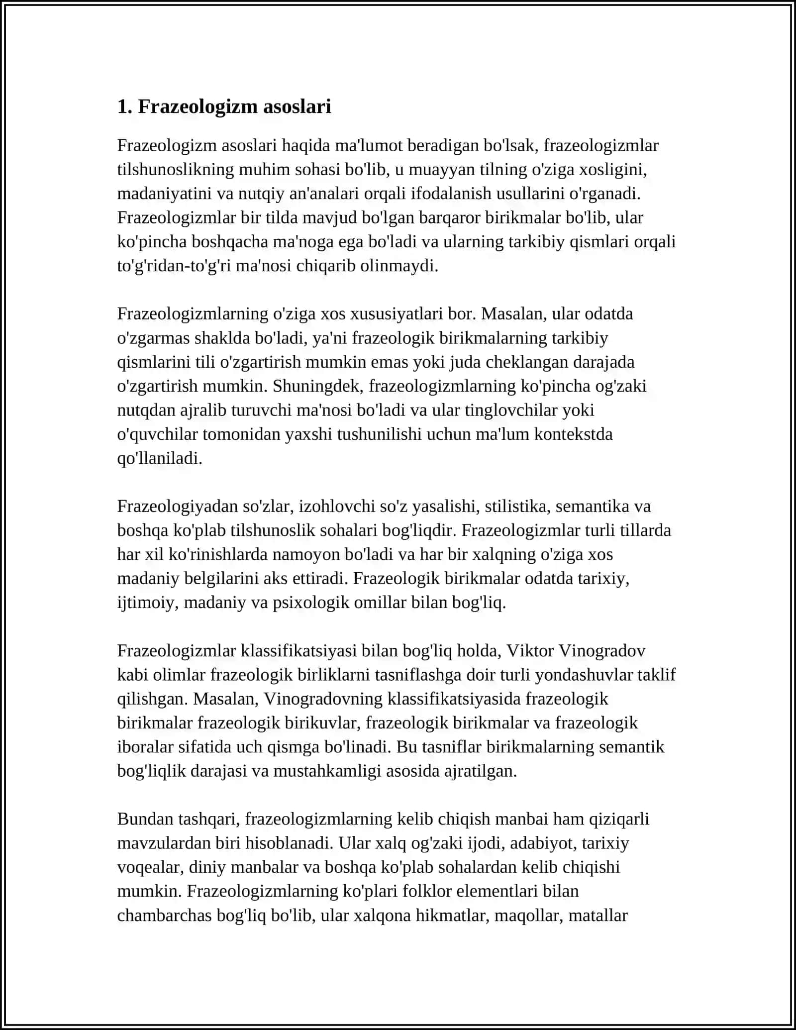 FRAZEMALARNING SEMANTIK TURLARI OMONIM SINONIM ANTONIM IBORALAR 3
