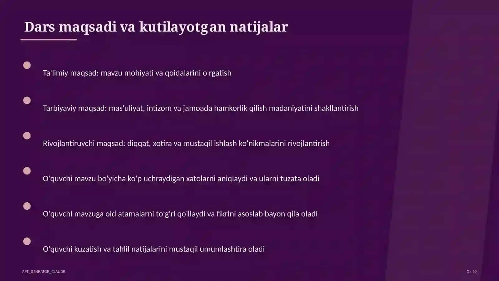 Koordinatalar metodi: to'g'ri chiziq va aylana tenglamalari (9-sinf) 3