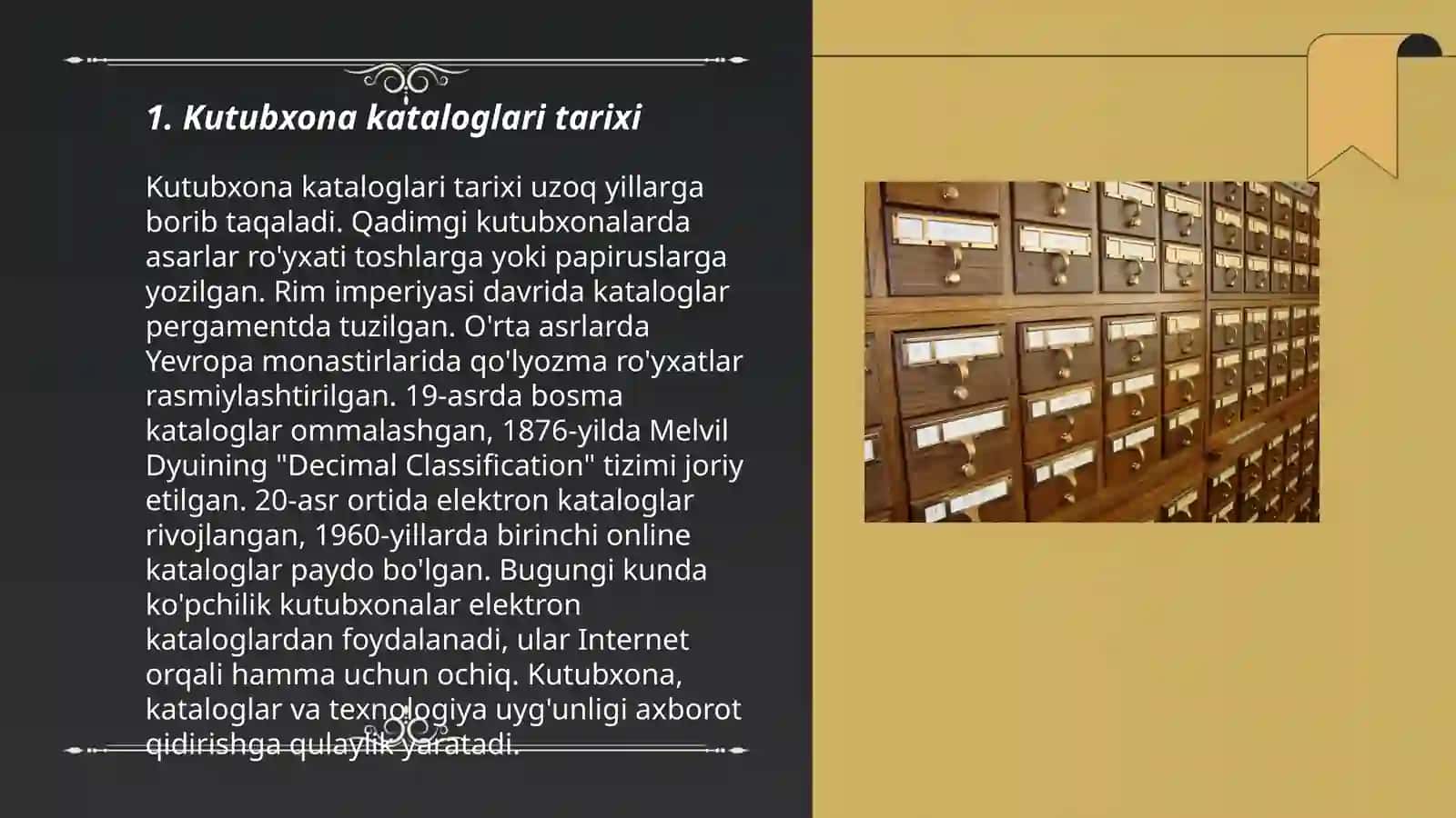 Kutubxona kataloglari tarixi 3