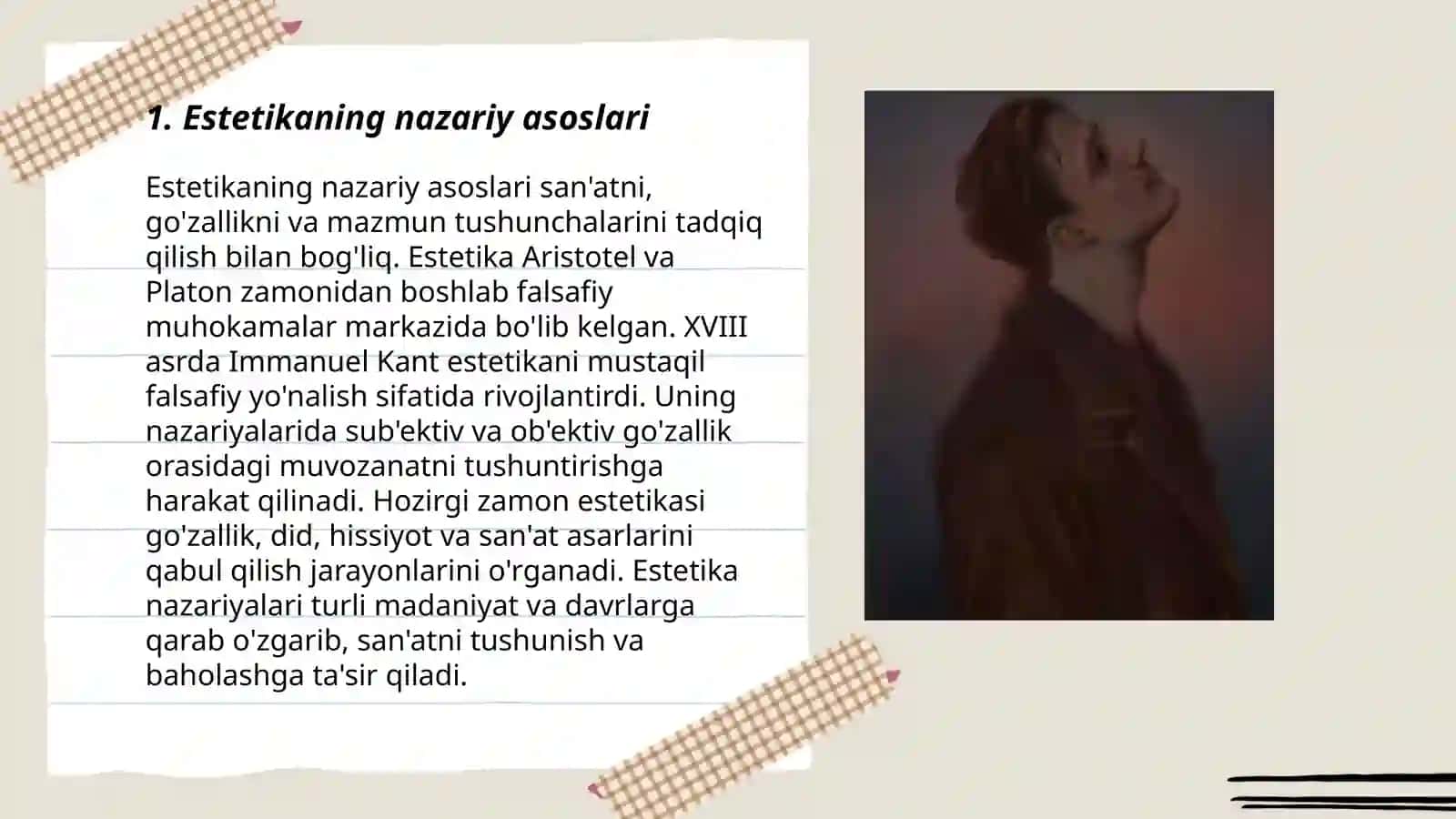 Estetika fanining obyekti va falsafiy mohiyati 3