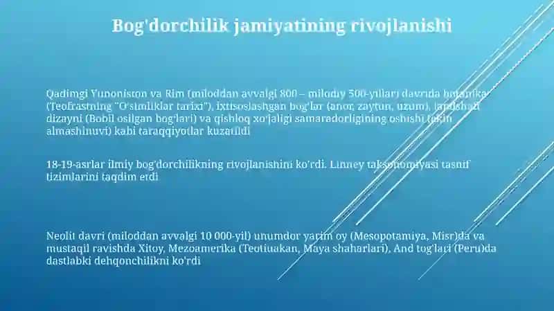 Zamonaviy bog'dorchilik texnologiyalari 3