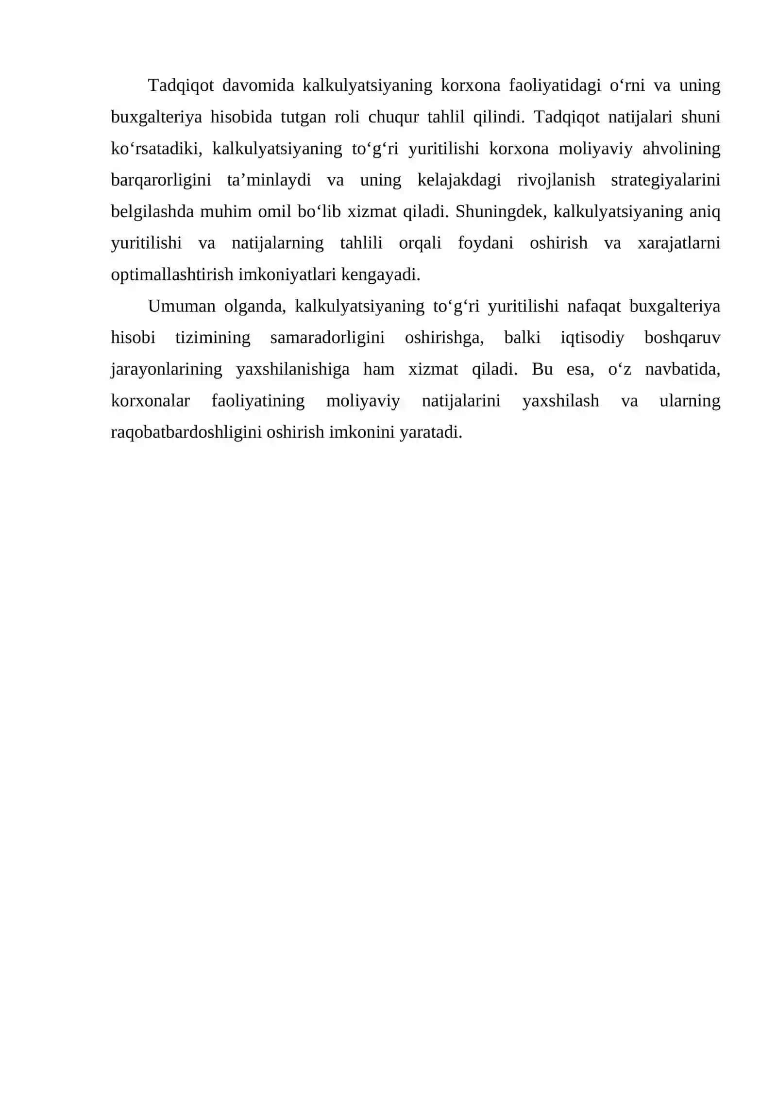 KALKULYATSIYA BUXGALTERIYA HISOBI USULINING ELEMENTI SIFATIDA 3