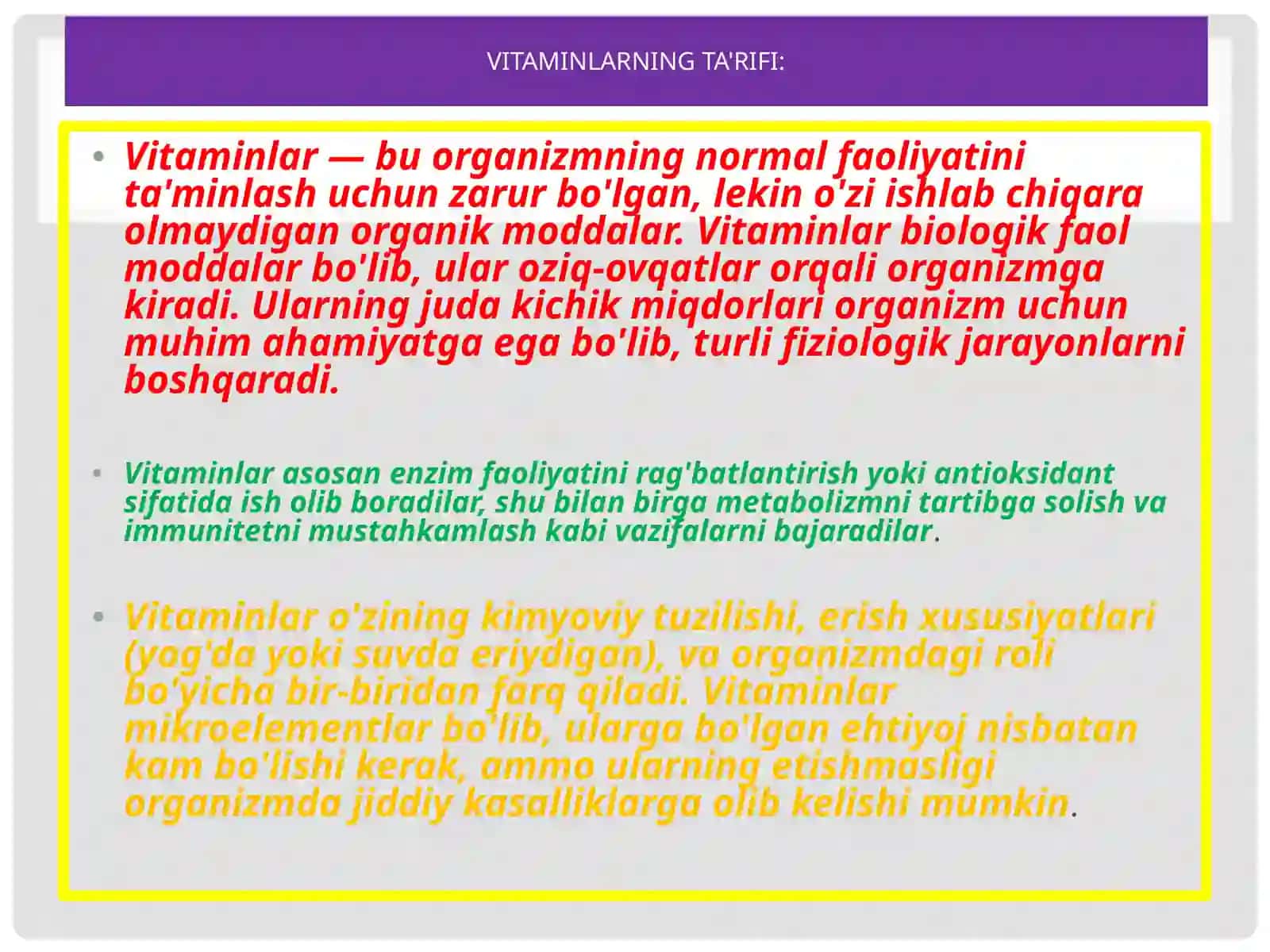Vitaminlar 3