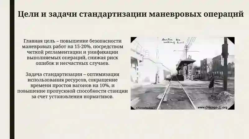 Нормирование продолжительности маневровых операций на участковых станциях 3