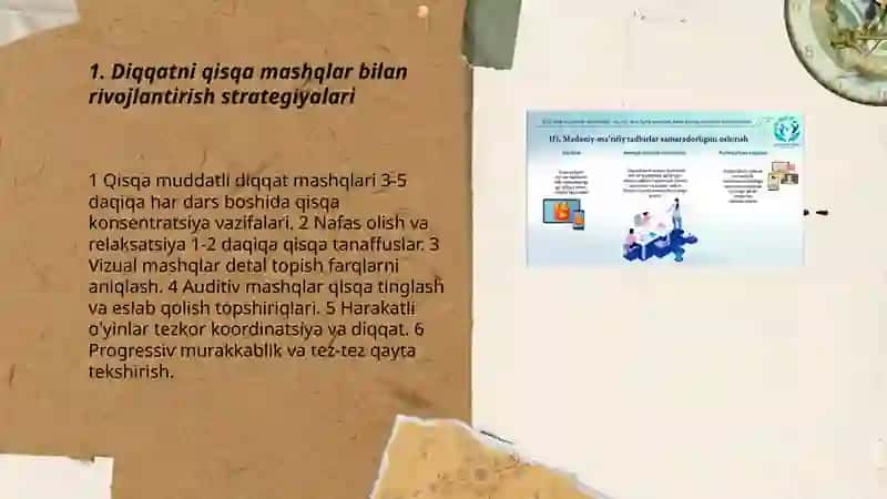 Diqqatni rivojlantirish strategiyalari 3