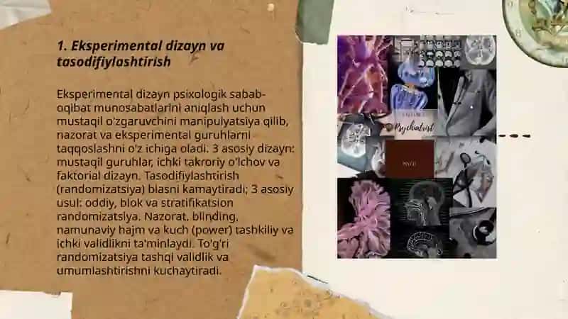 Hozirgi zamon psixologiyasining tadqiqot meto'dlari 3