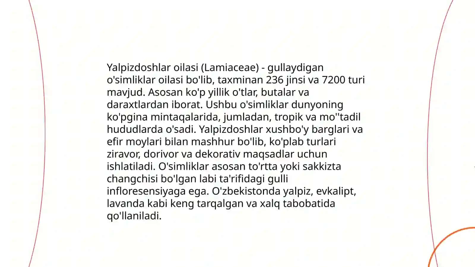 Yalpizdoshlar oilasi 3