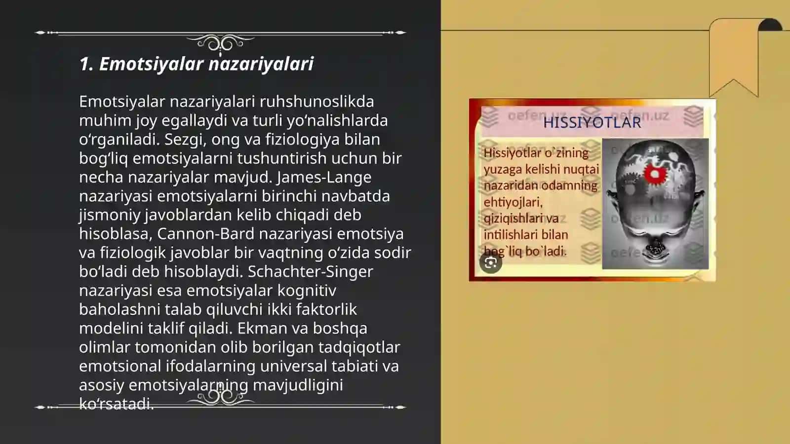 Emotsiyalar va hissiyotlar rivojlanishi 3