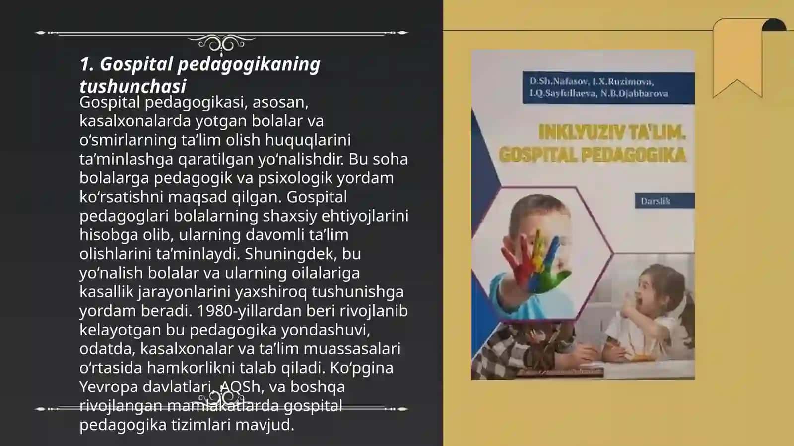Gospital pedagogika - inklyuziyaning ajralmas qismi sifatida 3