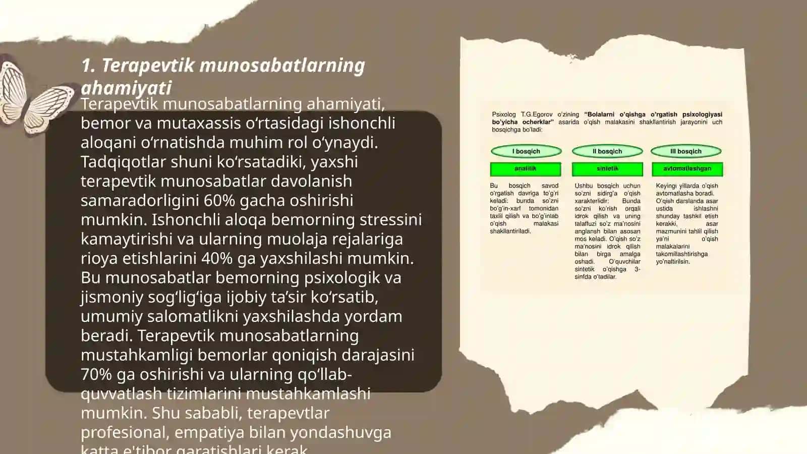 Terapevtik bemorlar bilan munosabatda boʻlish psixologiyasi 3