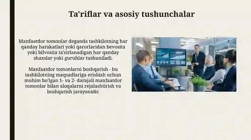 Manfaatdor tomonlar 3