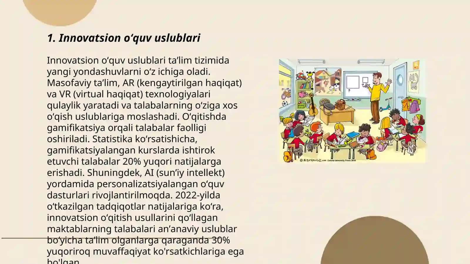 Oʻquvchilar bilim sifatini oshirish va sinfda intizomni mustahkamlash 3