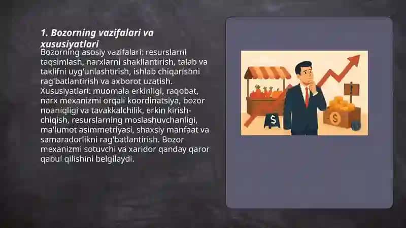 Bozor va tavakkalchilik 3