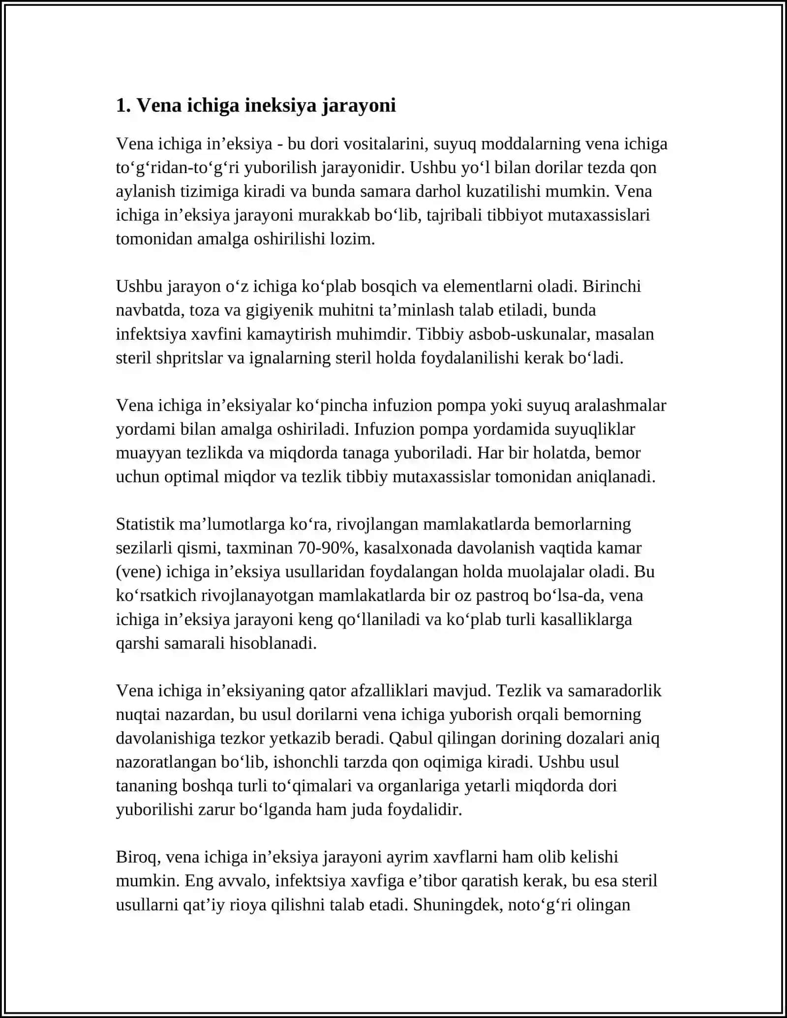 Vena ichiga ineksiya 3