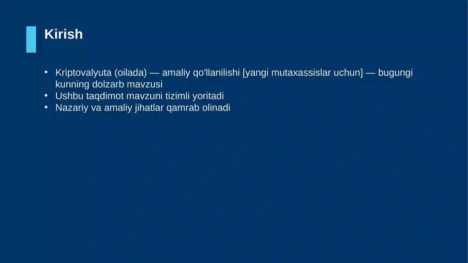 Kriptovalyuta (oilada) — amaliy qo'llanilishi [yangi mutaxassislar uchun] 3