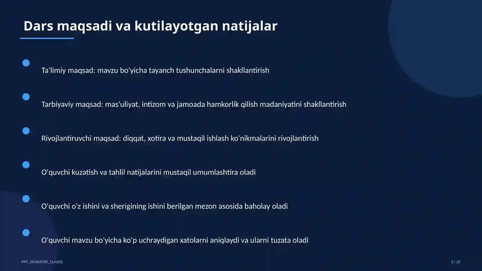 Sinf soati va tarbiyaviy tadbirlar 3