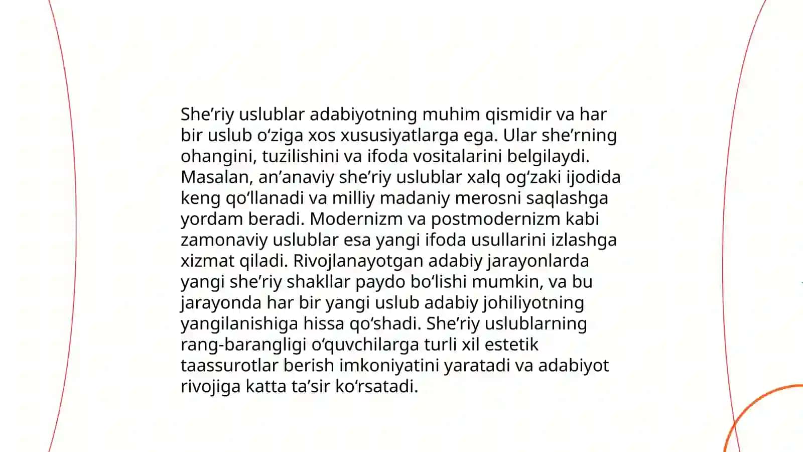 Badiiy sheʼriy sanʼatlar tasnifi va tavsifi 3