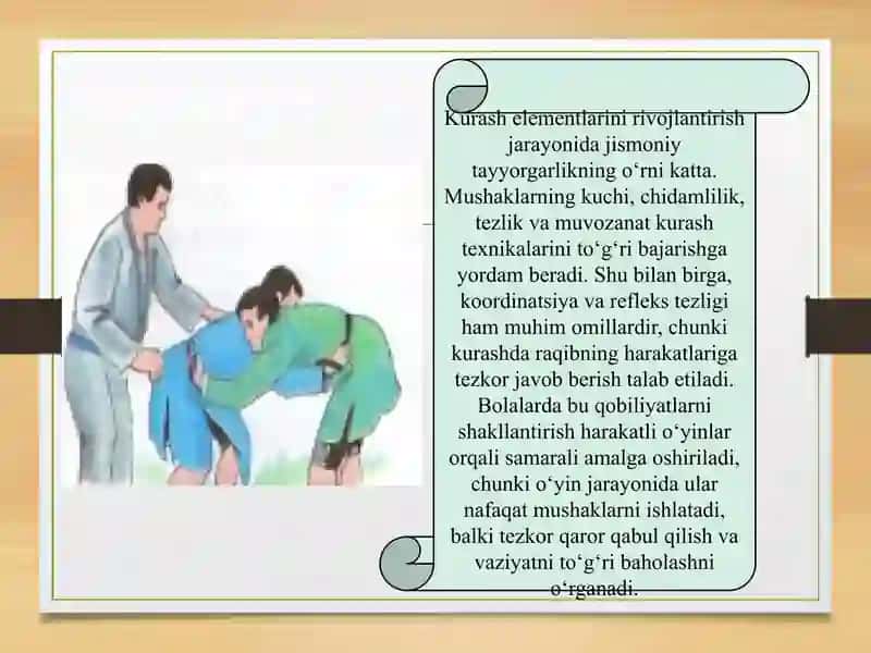 Kurash elementlari va ularni rivojlantirish 3