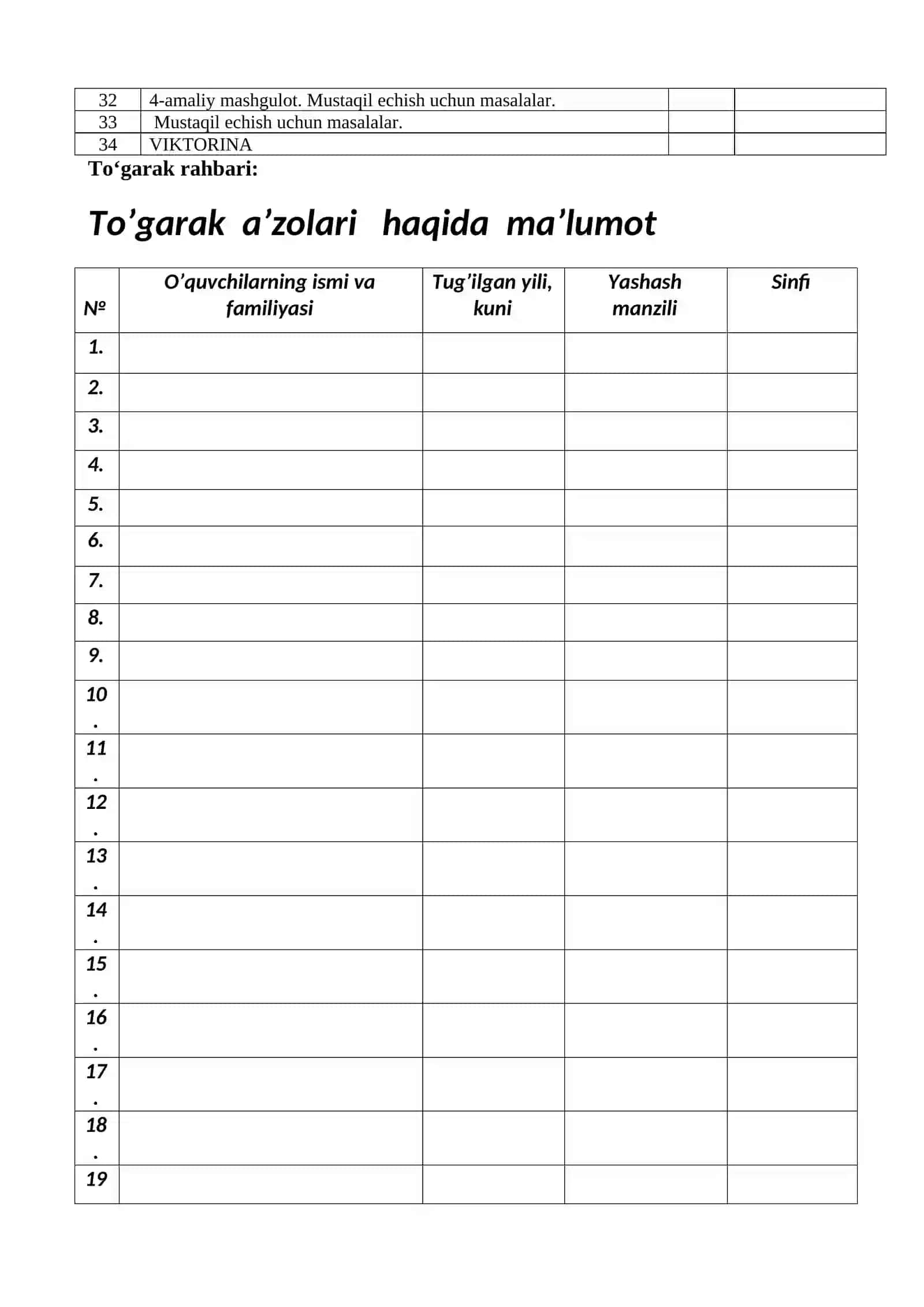 Iqtisod fani to'garagi. Yosh iqtisodchi to'garagi. 3