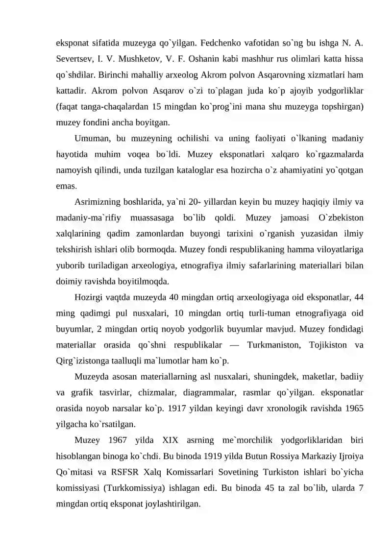 O`zbekiston tarixi muzeyi 3
