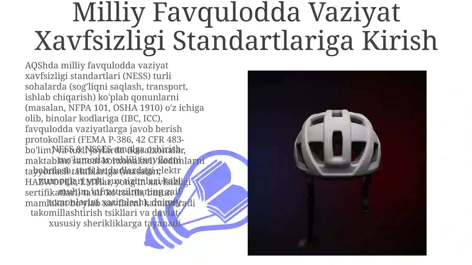 Favqulodda vaziyatlarda xavfsizlikni ta'minlash bo'yicha qabul qilingan davlat standartlari tizimi 3