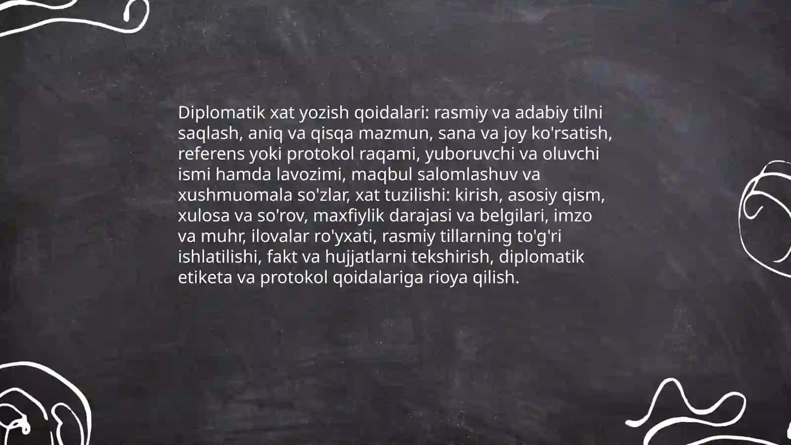 Diplomatik va tijorat yozishmalari 3
