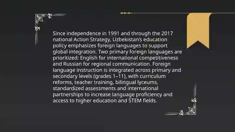 The Role of Foreign Languages in Education Systems 3
