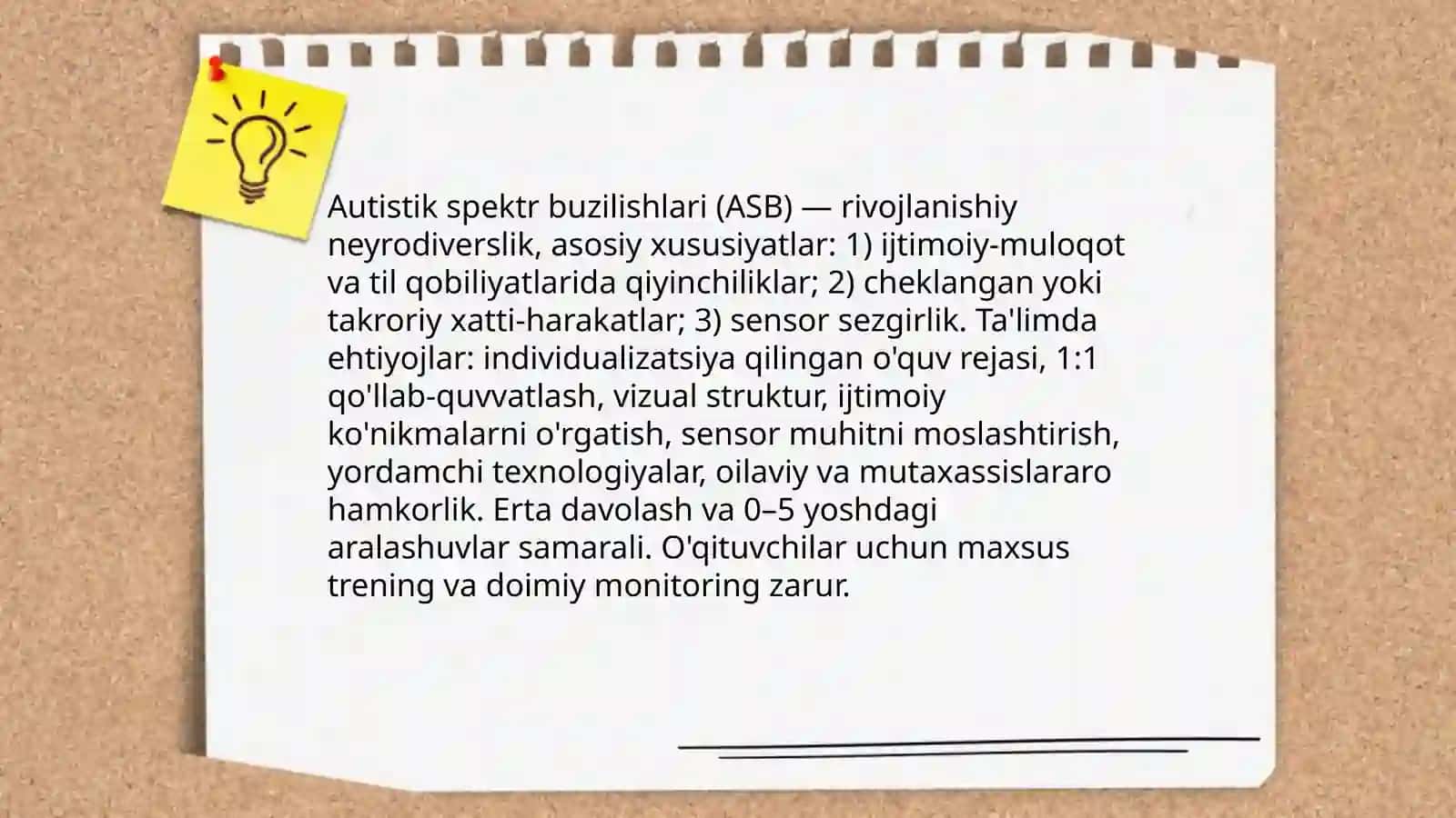 Autistik spektr buzilishlariga ega bo'lgan bolalarni ta'lim ehtiyojlari va imkoniyatlari 3