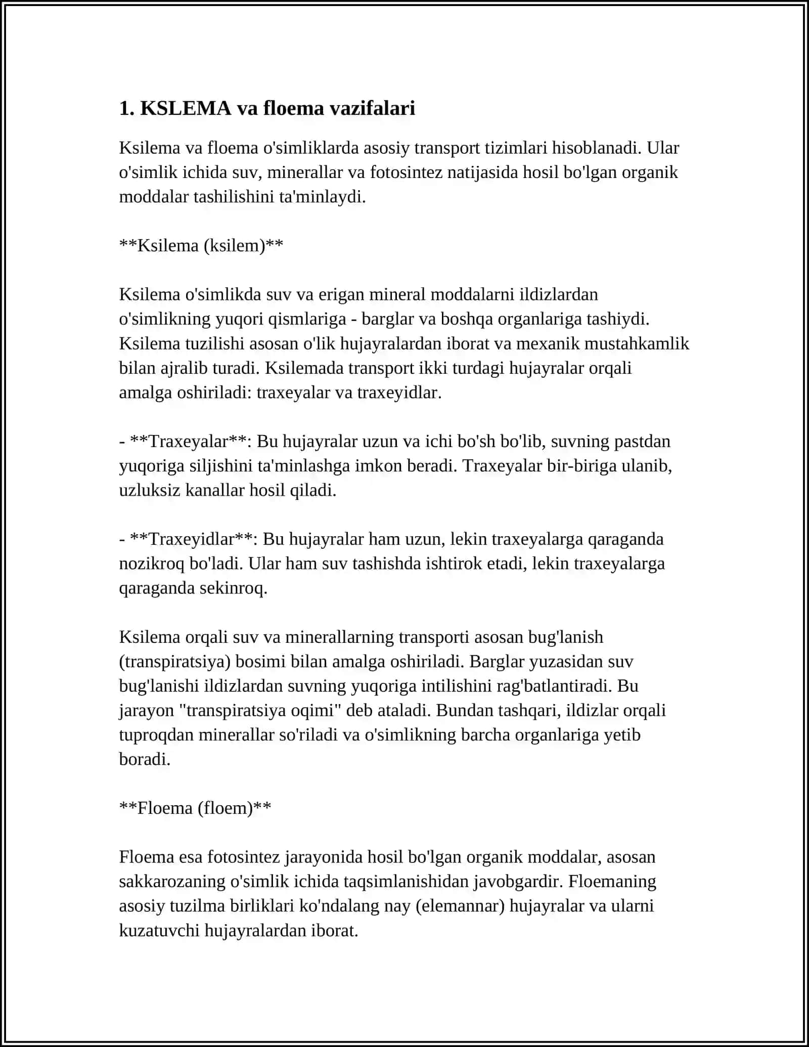 KSLEMA VA FLOEMA ORQALI MODDALARNI TASHILISHI 3