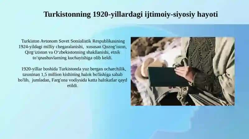IV asr boshlari Turkiston ijtimoiy-siyosiy, madaniy hayotiga oid ilmiy asarlar ustida ishlash 3