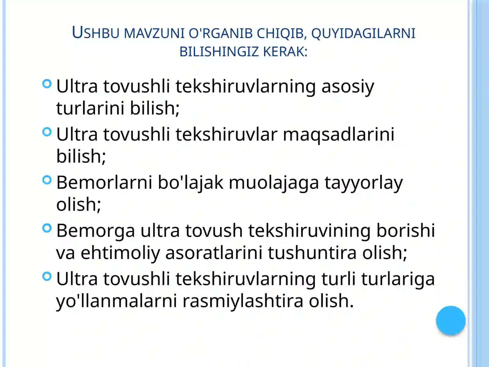 Ultratovushli tekshiruv usullari (UZD) 3