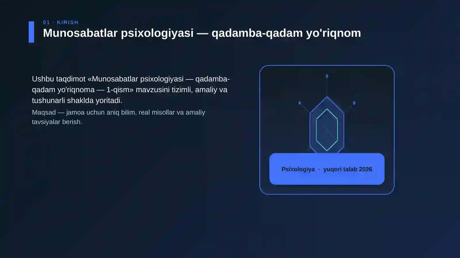 Munosabatlar psixologiyasi — qadamba-qadam yo'riqnoma — 1-qism 3