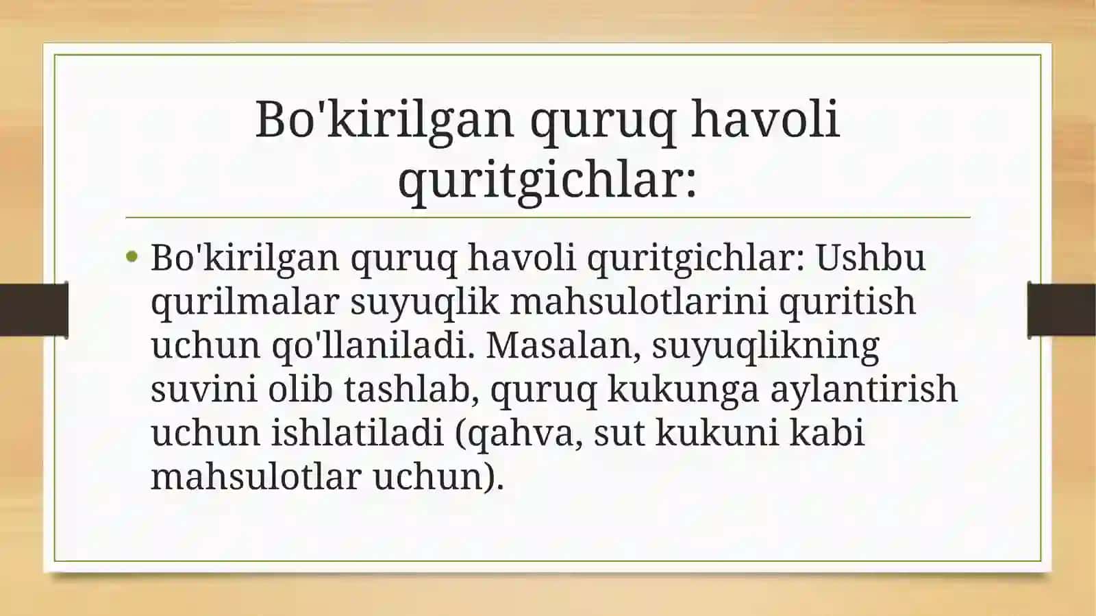 Quritish qurulmalarining turlari 3