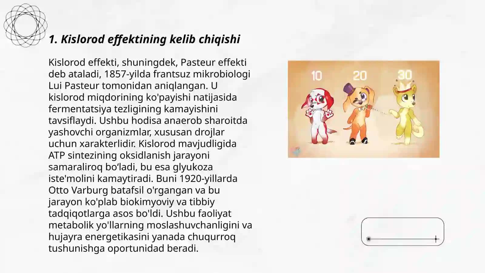 Kislorod effekti uning universallik xarakteri 3