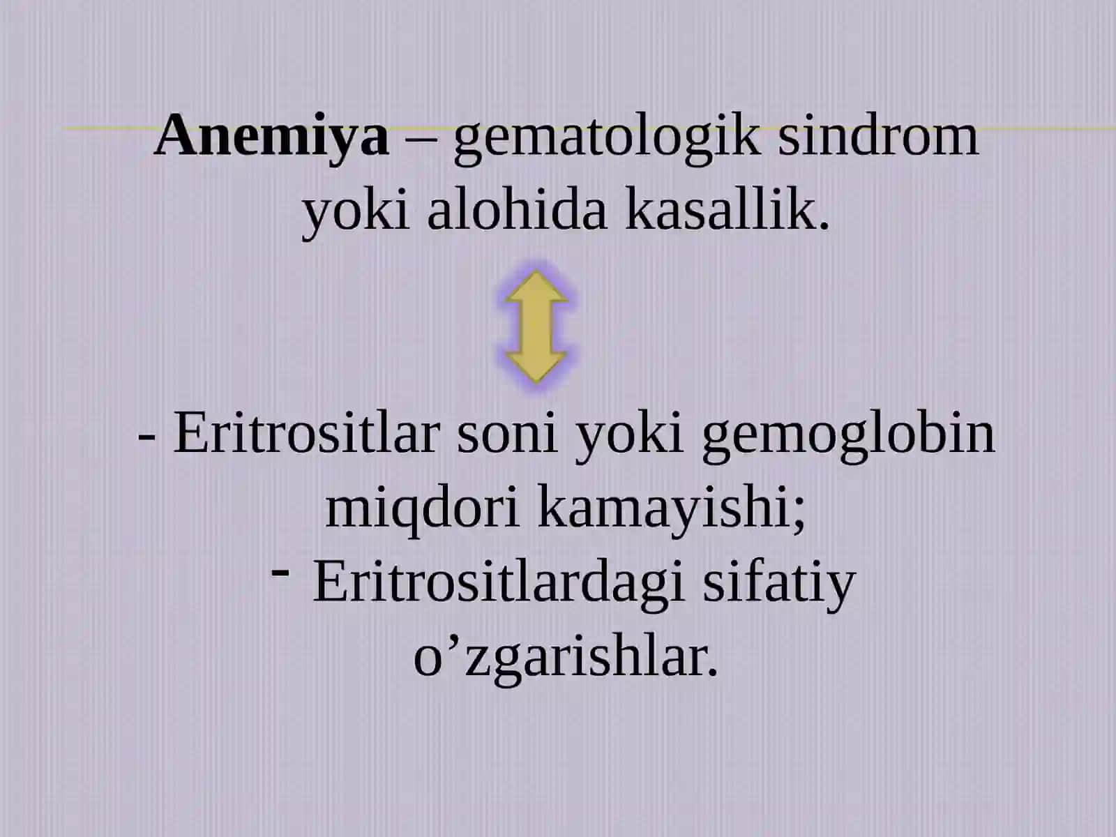 Anemiyalar 3