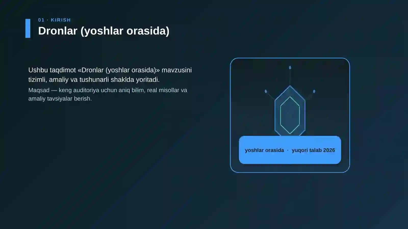 Dronlar (yoshlar orasida) 3