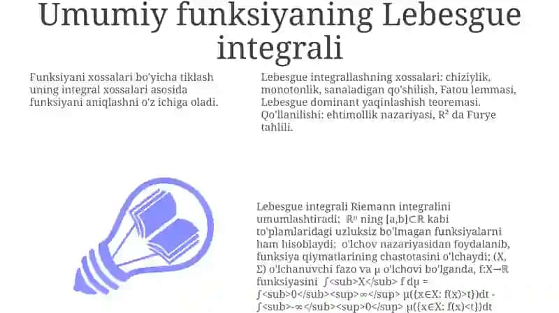 Lebesgue integrali va uning xossalari 3