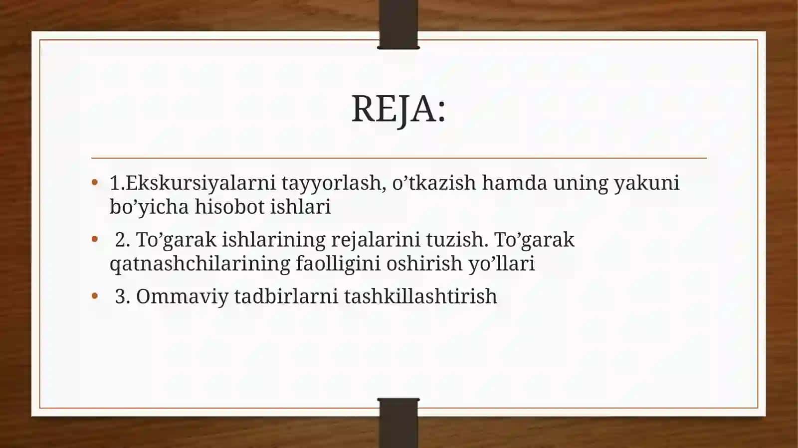 FAN: INFORMATIKAO’QITISH METODIKASI 3