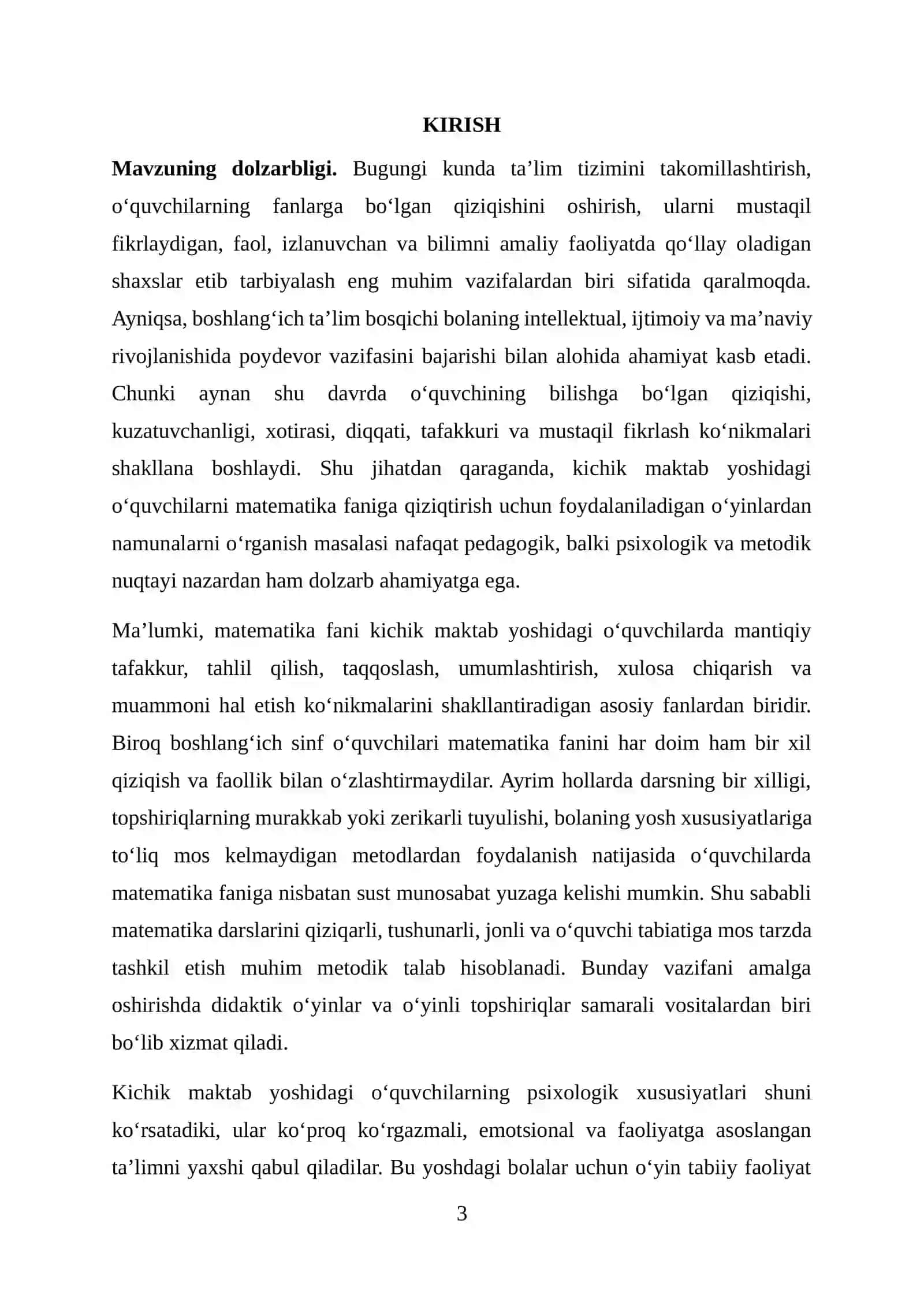 KICHIK MAKTAB YOSHIDAGI O‘QUVCHILARNI MATEMATIKA FANIGA QIZIQTIRISH UCHUN FOYDALANILADIGAN O‘YINLARDAN NAMUNALAR 3