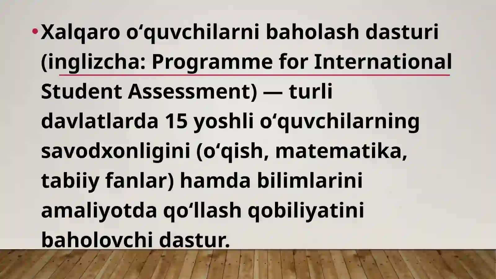 Xalqaro baholash tizimi 3