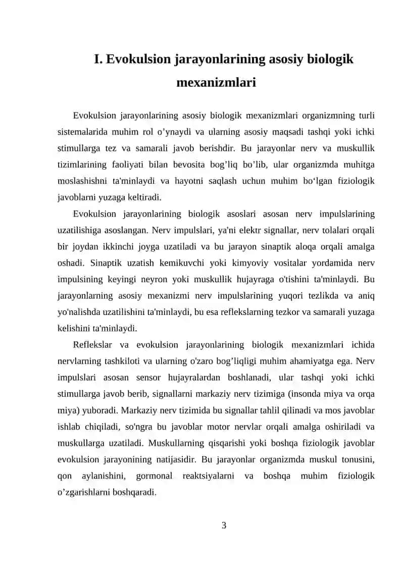 TIBBIYOTDA EVOKULSION JARAYONLAR VA ULARNING UMUMIY QONUNIYATLAR 3