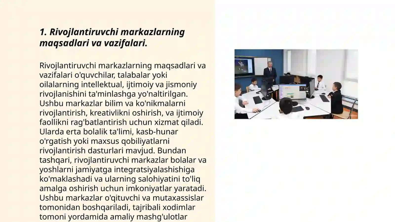 Maktabgacha taʼlim tashkiloti tarbiyalanuvchilarini tarbiyalashda rivojlantiruvchi markazlarda olib borilayotgan oʻyin taʼlimiy va frontal faoliyatni jarayonga tadbiq etish 3