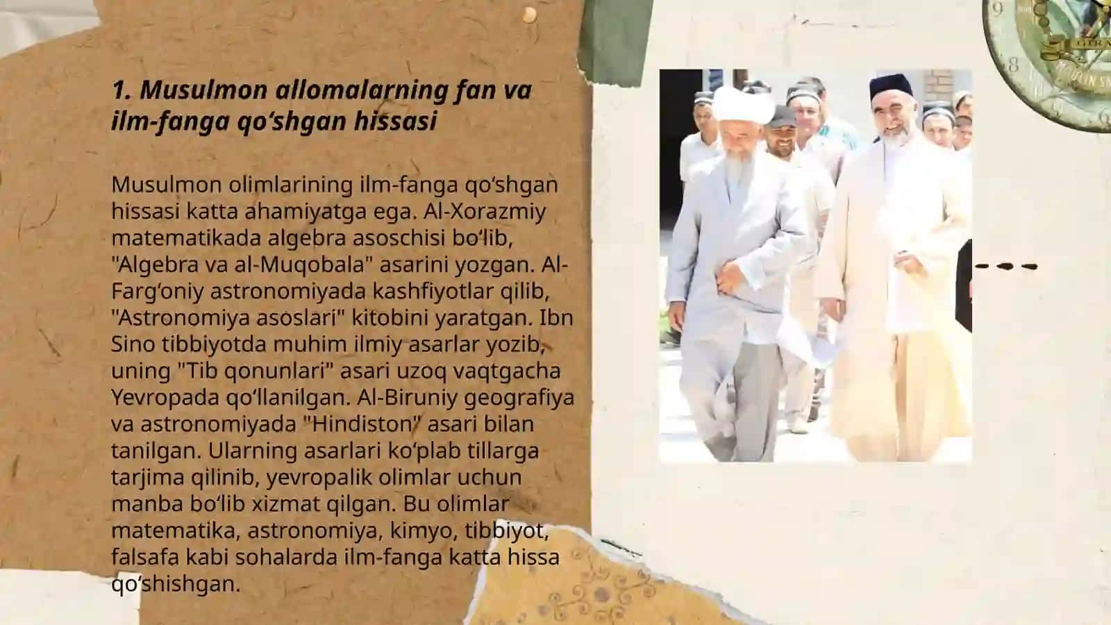 Shayx Muhammad Sodiq Muhammad Yusufning olam va odam ilim asarida musilmon allomalarining jahon ilm fan rivojiga qoshgan hissasi 3