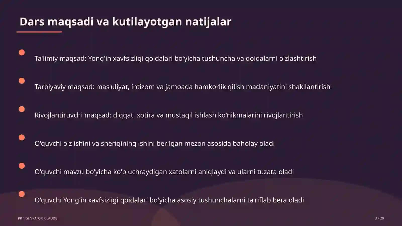 Yong'in xavfsizligi qoidalari 3