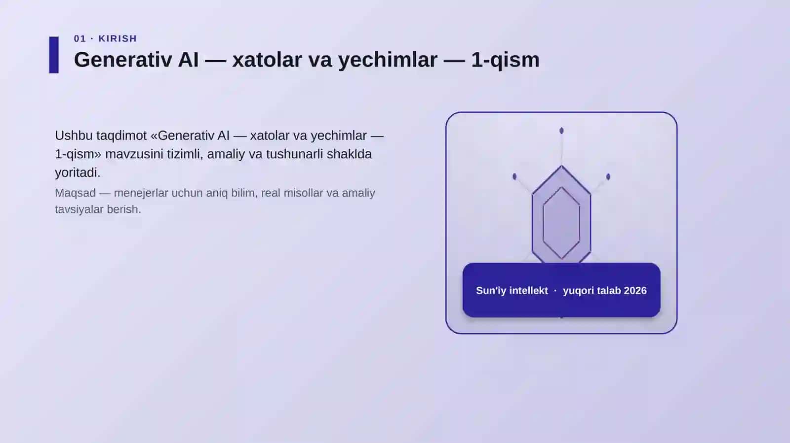 Generativ AI — xatolar va yechimlar — 1-qism 3