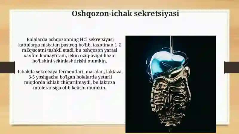 Bolalarda me'da, ichaklarni anatomo-fiziologik xususiyati 3
