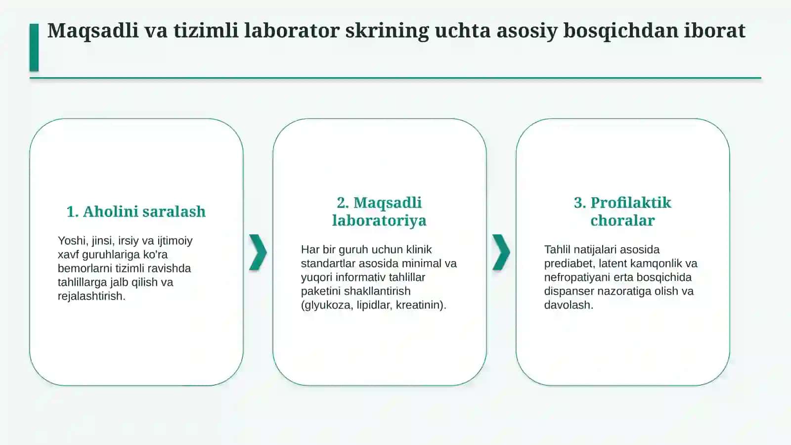 Surunkali kasalliklarda laborator diagnostika va erta aniqlash | 15 slayd 3